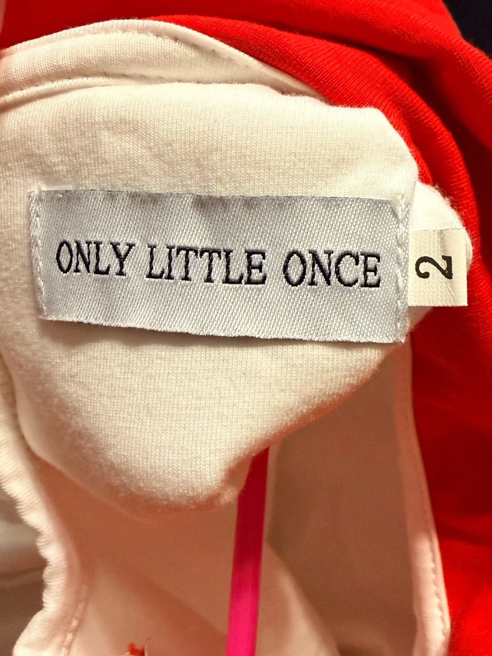 Only little once brand White and Red Snowman Kids Costume Dress EUC size 2